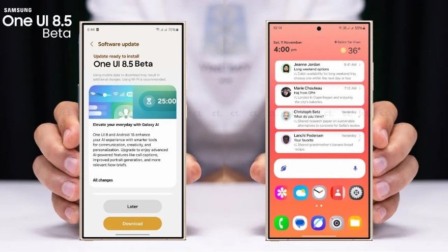one ui 8.5 beta chỉ dành cho dòng Galaxy S25