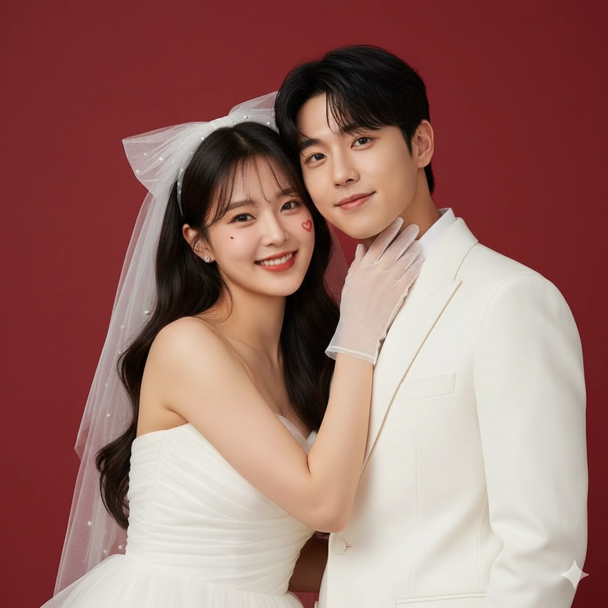 Câu lệnh Gemini tạo ảnh concept cưới cho cặp đôi