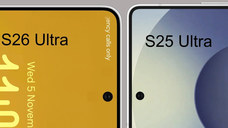 Galaxy S26 Ultra: Thiết kế bo tròn, gần giống bản tiêu chuẩn