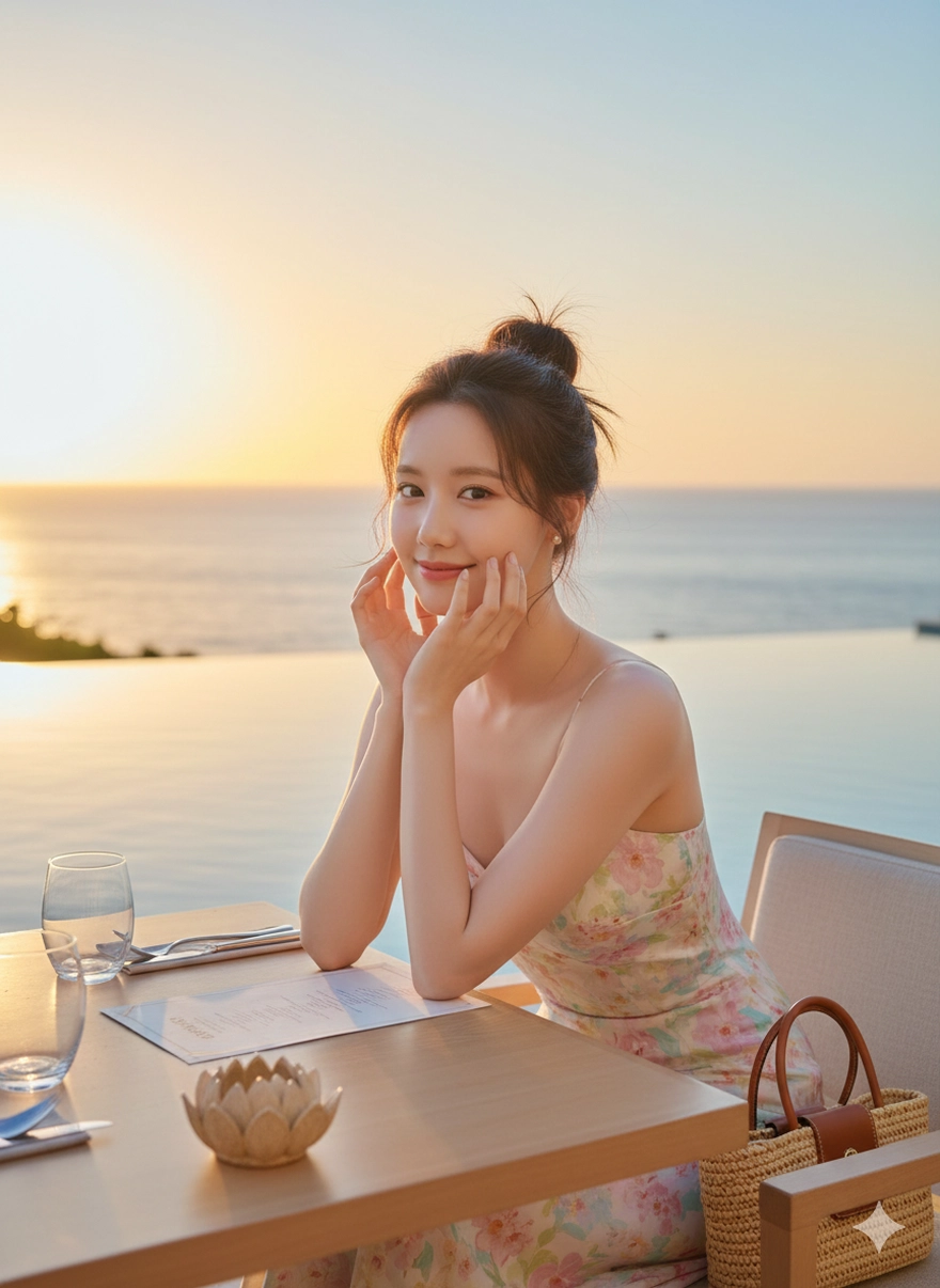 Câu lệnh Gemini tạo ảnh đi biển siêu lung linh cuối năm