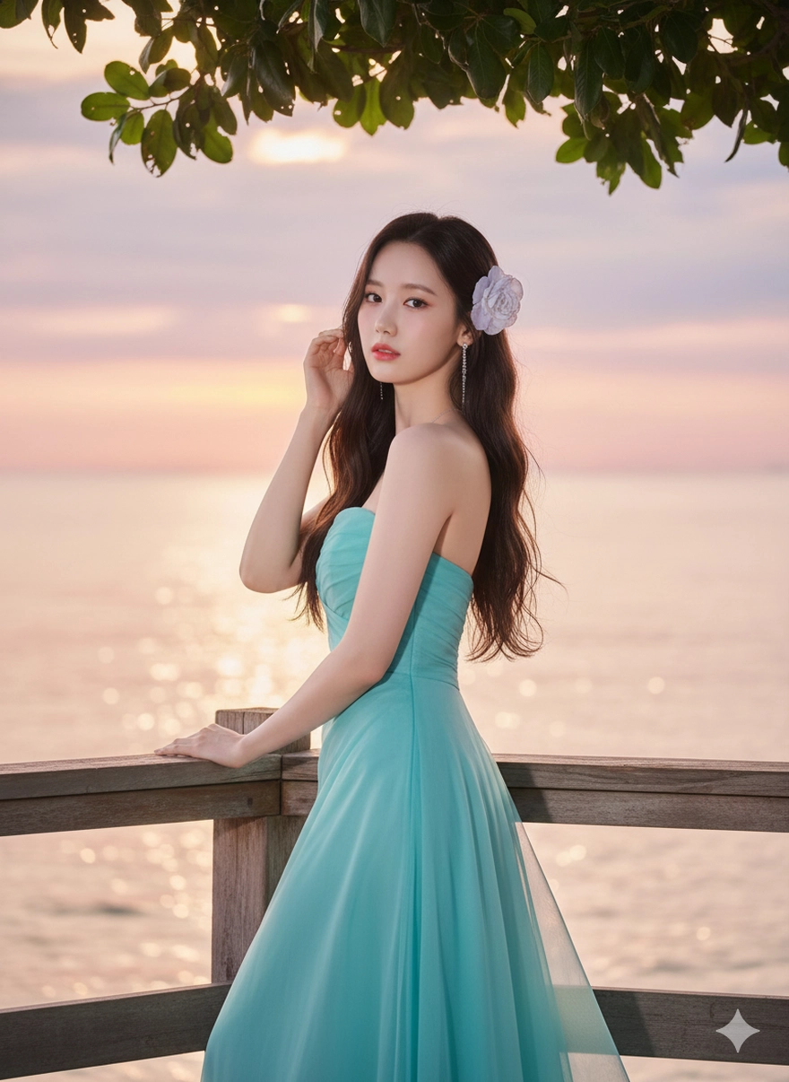 Câu lệnh Gemini tạo ảnh đi biển siêu lung linh cuối năm