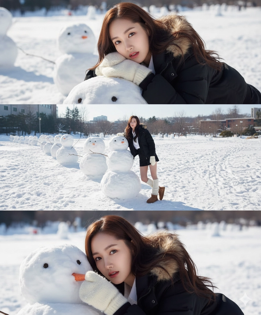 Bộ câu lệnh Gemini AI tạo ảnh tuyết rơi đẹp mê ly