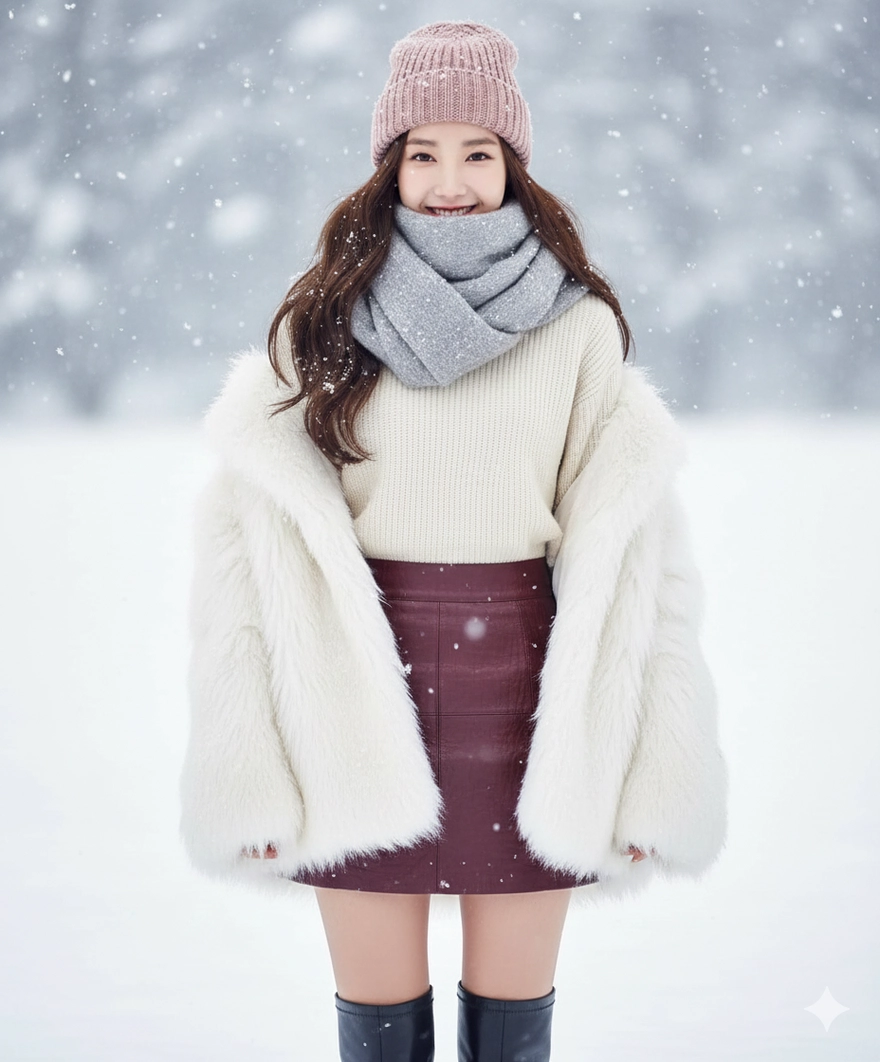 Bộ câu lệnh Gemini AI tạo ảnh tuyết rơi đẹp mê ly