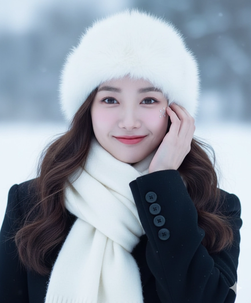 Bộ câu lệnh Gemini AI tạo ảnh tuyết rơi đẹp mê ly