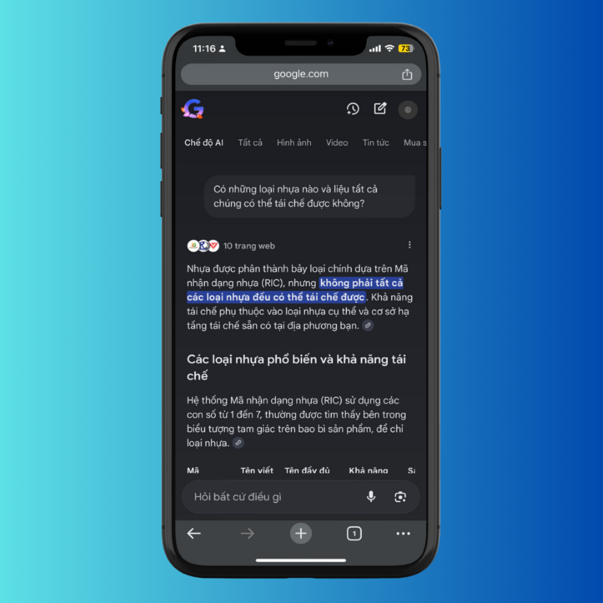 Google Chrome trên iPhone bắt đầu tích hợp Gemini