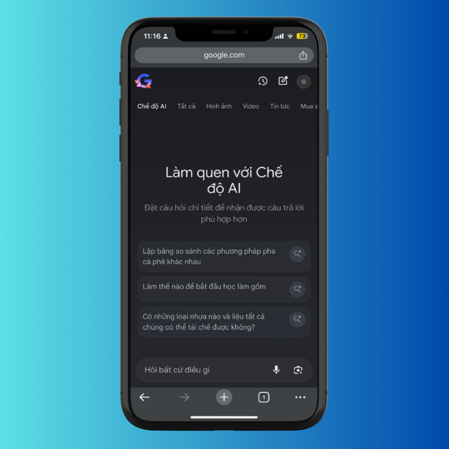Google Chrome trên iPhone bắt đầu tích hợp Gemini