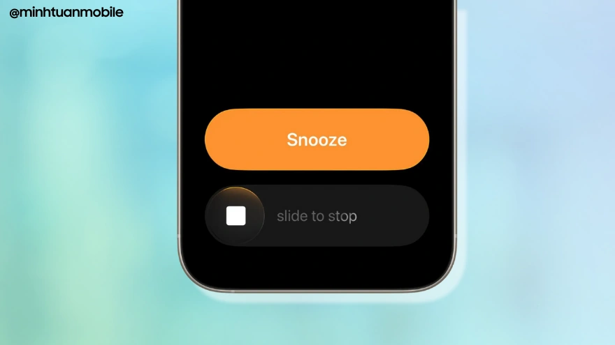 Cách khôi phục lại nút Dừng báo thức trên iOS 26.1