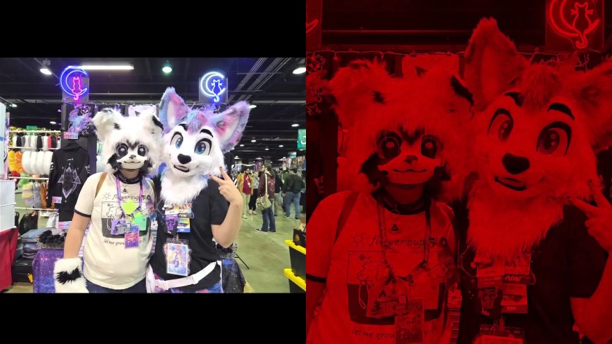 ảnh android bị chuyển màu đỏ trên iPhone