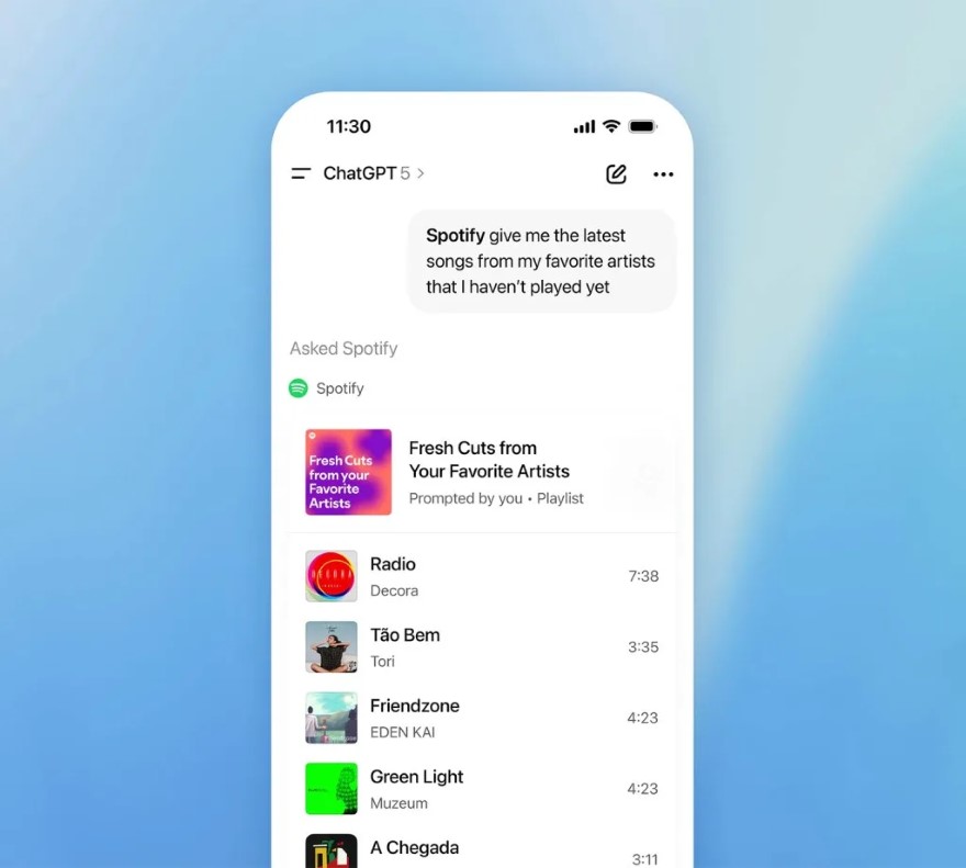 OpenAI công bố tích hợp Apple Music vào ChatGPT