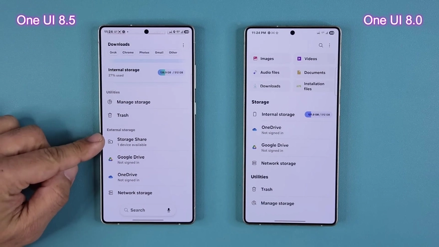 So sánh One UI 8 vs One UI 8.5: Đẹp hơn, AI thông minh hơn