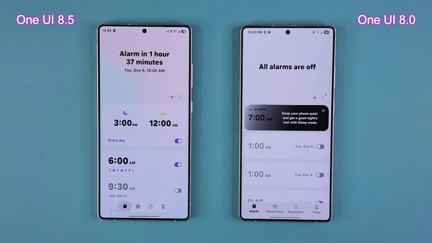 So sánh One UI 8 vs One UI 8.5: Đẹp hơn, AI thông minh hơn