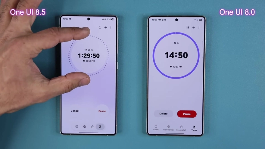 So sánh One UI 8 vs One UI 8.5: Đẹp hơn, AI thông minh hơn