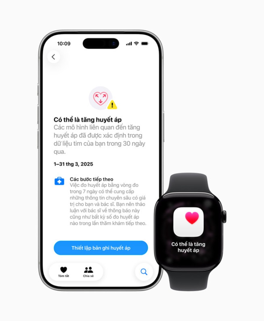 Apple Watch ra mắt tính năng cảnh báo tăng huyết áp