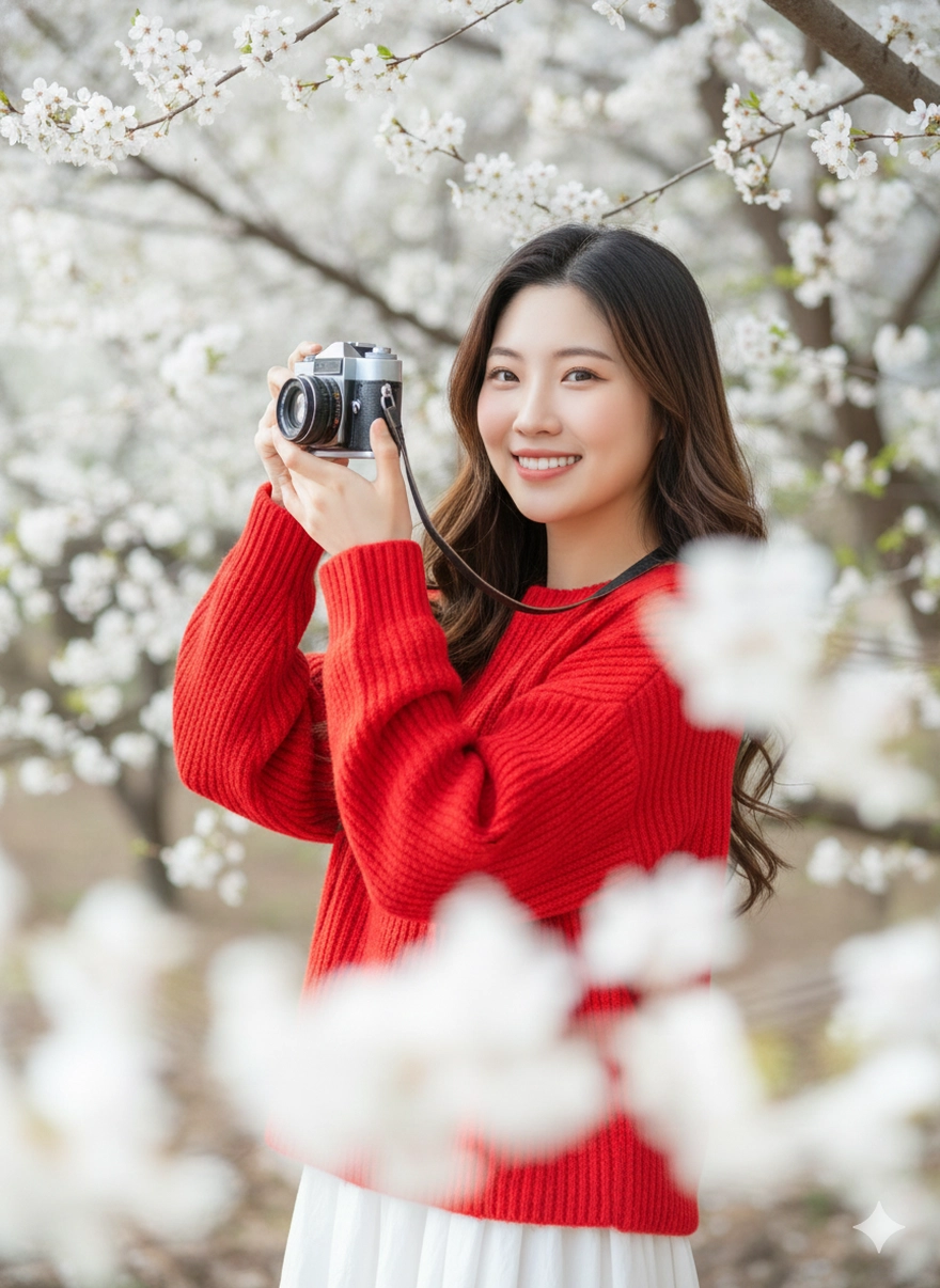 Câu lệnh AI tạo ảnh cùng hoa mận Mộc Châu đẹp say đắm