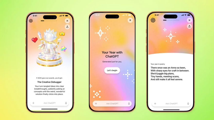 ChatGPT Wrapped 2025 ra mắt: Soi lại một năm 