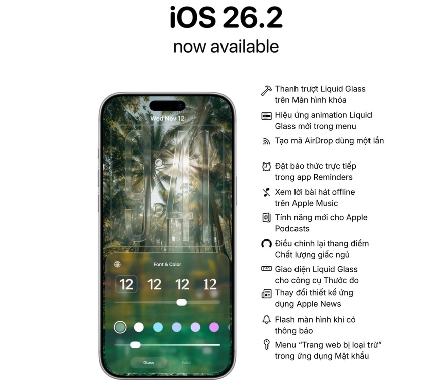 Liệu Apple có tung iOS 26.2.1 để cứu vãn thời lượng pin?