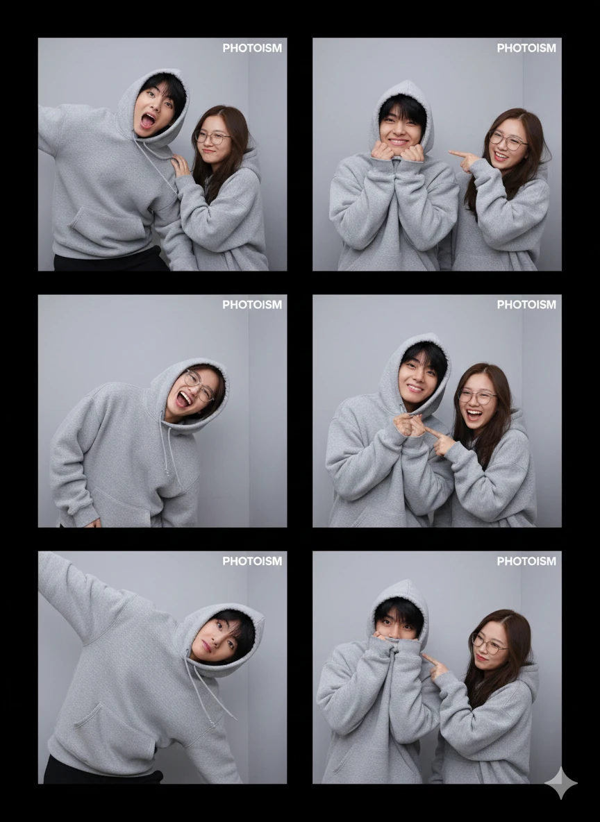 Chụp ảnh Photobooth Couple với idol chỉ với câu lệnh Gemini