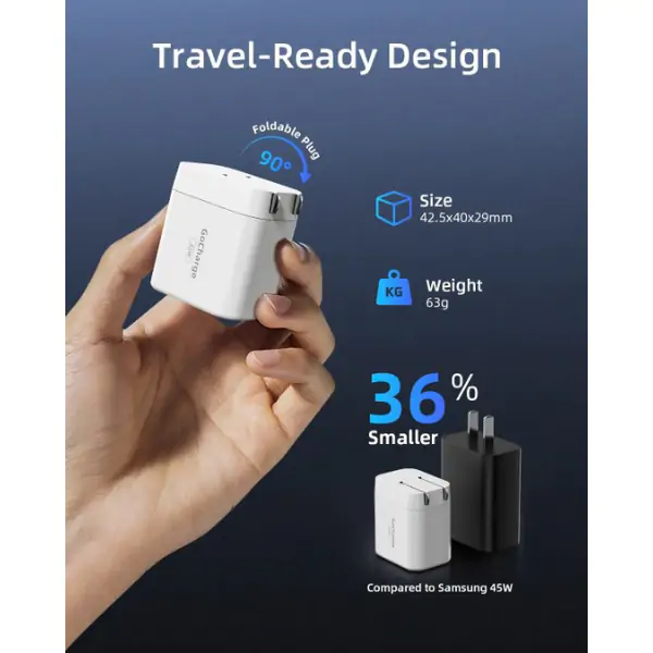 Hỗ trợ sạc hai thiết bị cùng lúc linh hoạt