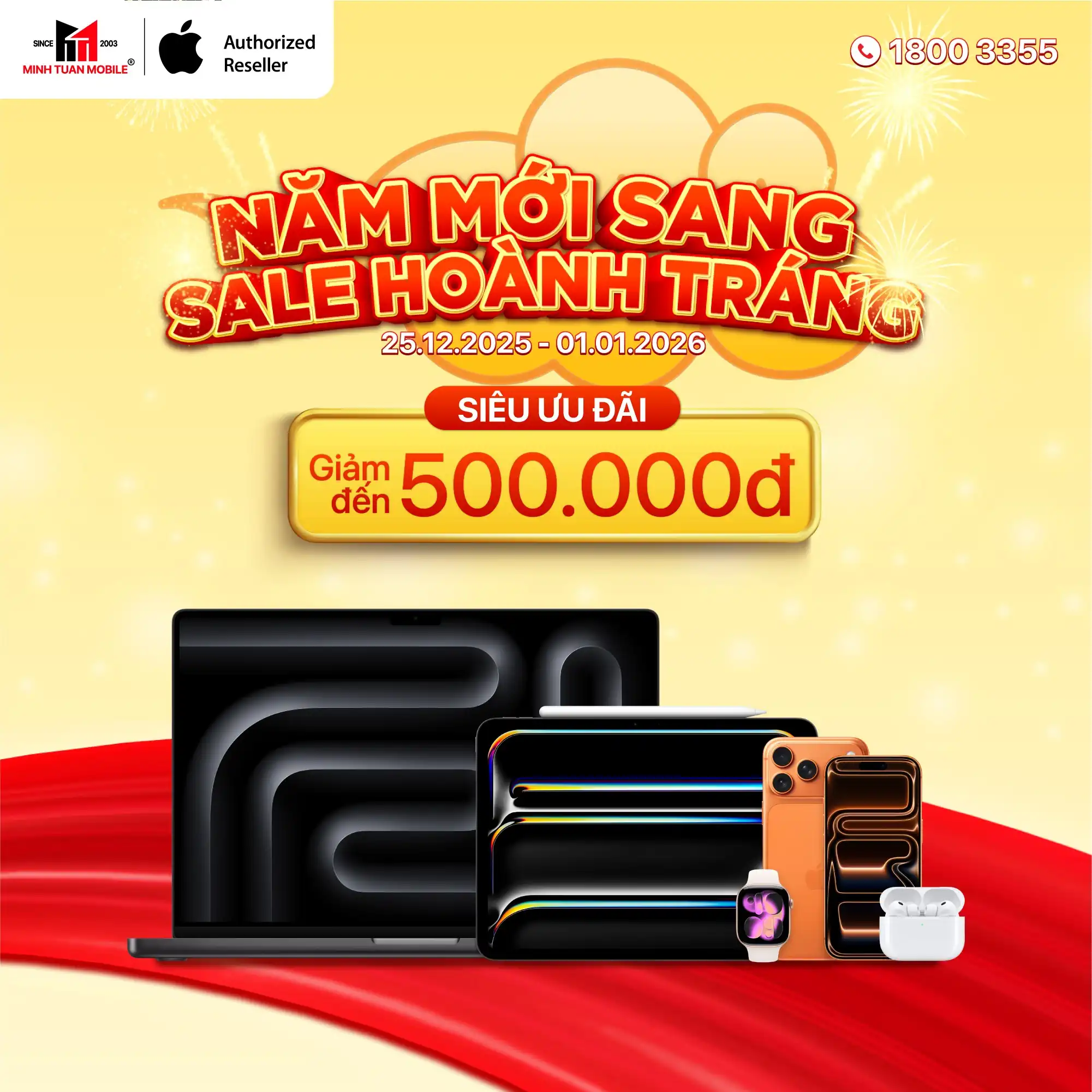  Chi tiết lịch bán xuyên Tết  dương lịch của Minh Tuấn Mobile