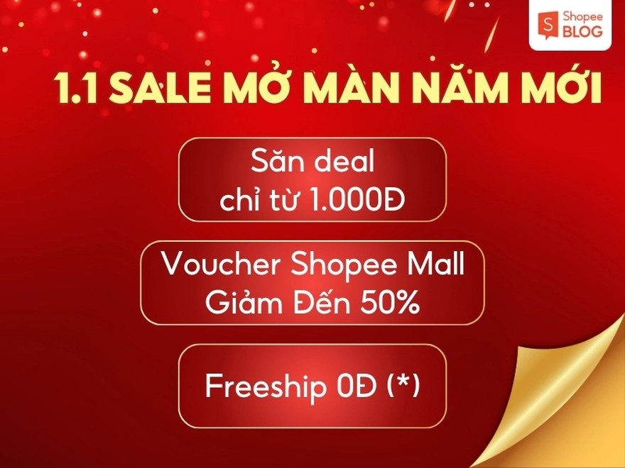 Mẹo săn sale Shopee 1.1 sắm đồ Tết đón năm mới 2026