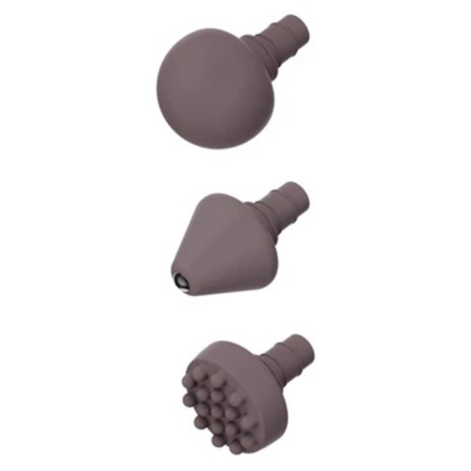 3 đầu massage đi kèm, dùng đúng vị trí sẽ thoải mái hơn