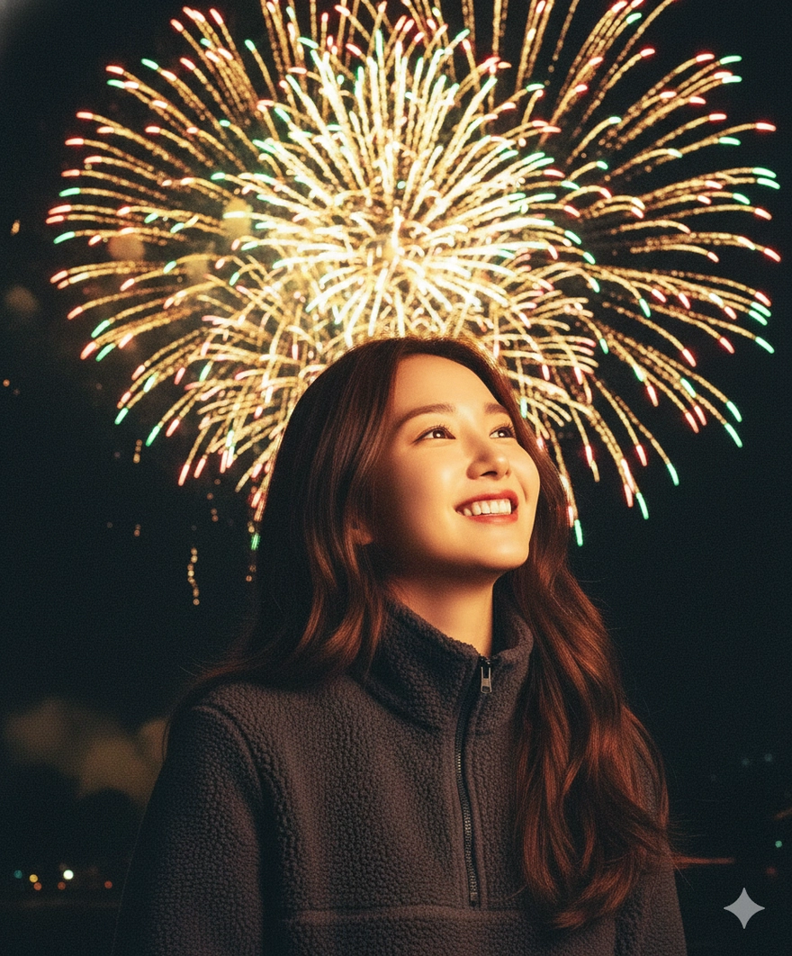 Tạo ảnh pháo hoa đón 2026 bằng Gemini AI cực đỉnh