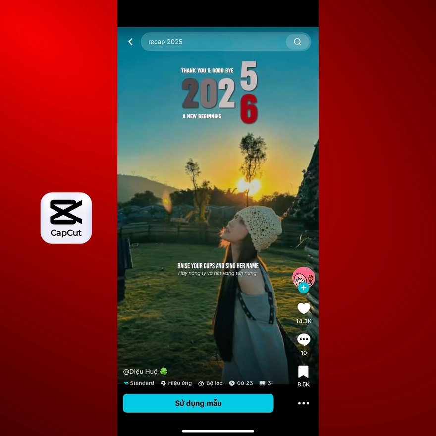 Tổng hợp các mẫu RECAP: Nhìn lại 2025 xu hướng trên CapCut