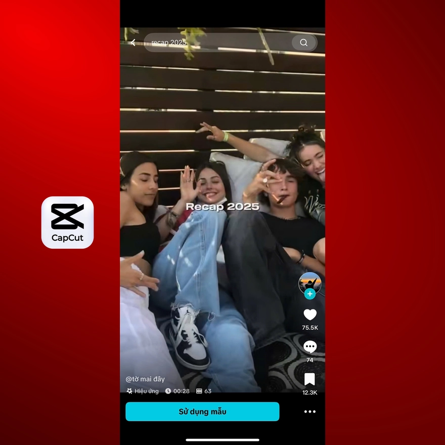 Tổng hợp các mẫu RECAP: Nhìn lại 2025 xu hướng trên CapCut