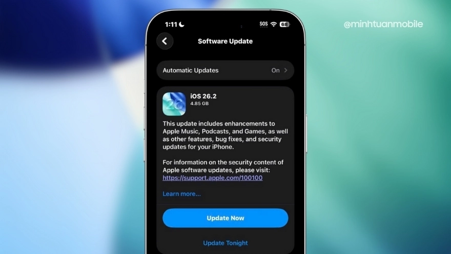 Làm gì khi lên iOS 26.2 bị giật lag, khựng hình trên 120Hz