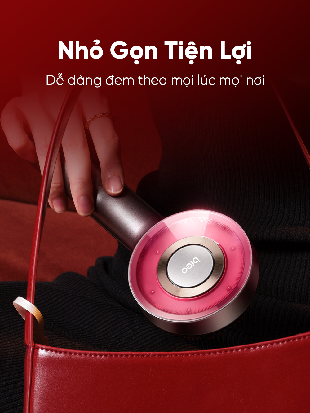 Thiết kế nhỏ gọn, thuận tiện mang theo và sử dụng mọi lúc