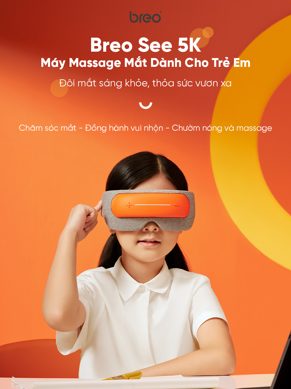 Kính massage mắt trẻ em Breo See 5K
