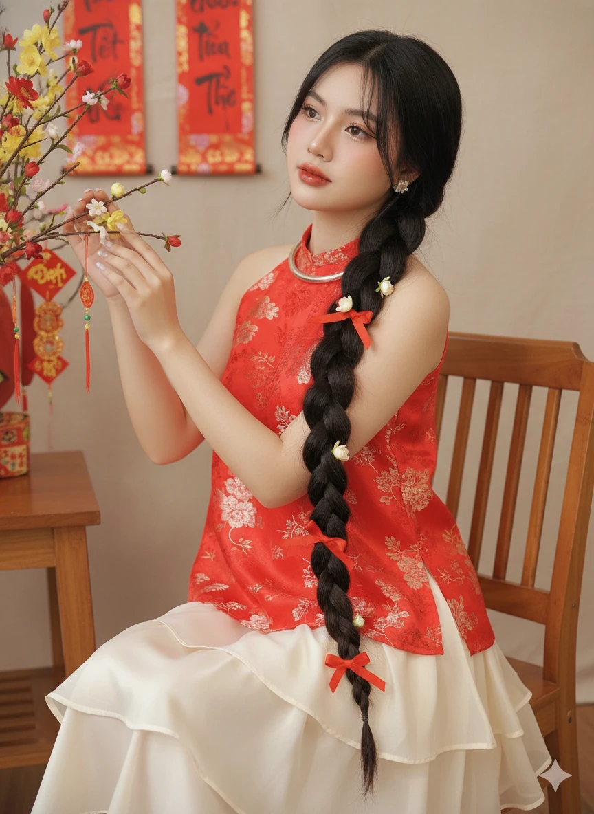 Chụp ảnh áo dài Tết chỉ với một câu lệnh Gemini