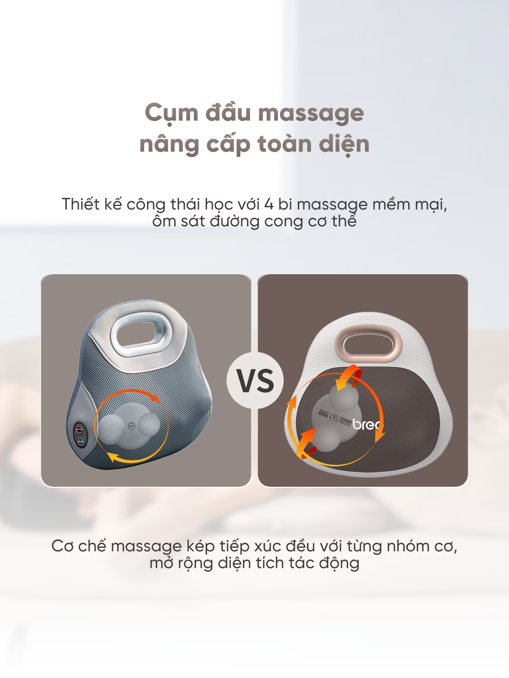 Sở hữu Gối massage Breo Back Lite giá tốt tại Minh Tuấn Mobile