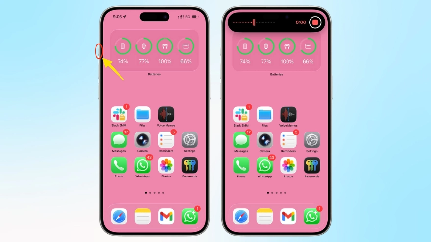 cách ghi âm nhanh trên iPhone và Apple Watch