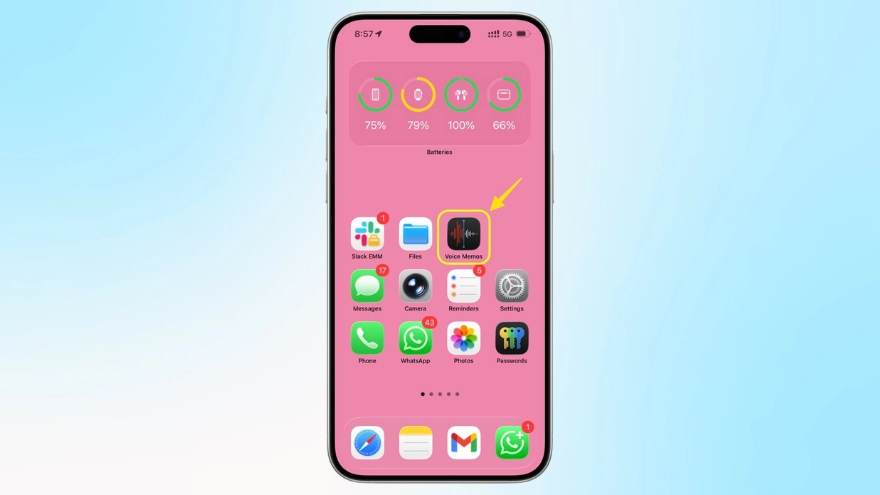 cách ghi âm nhanh trên iPhone và Apple Watch