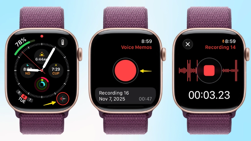 cách ghi âm nhanh trên iPhone và Apple Watch