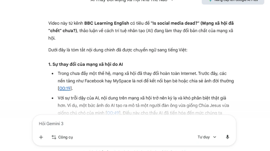 Dịch video bằng Gemini sang bất kỳ ngôn ngữ nào cực đơn giản