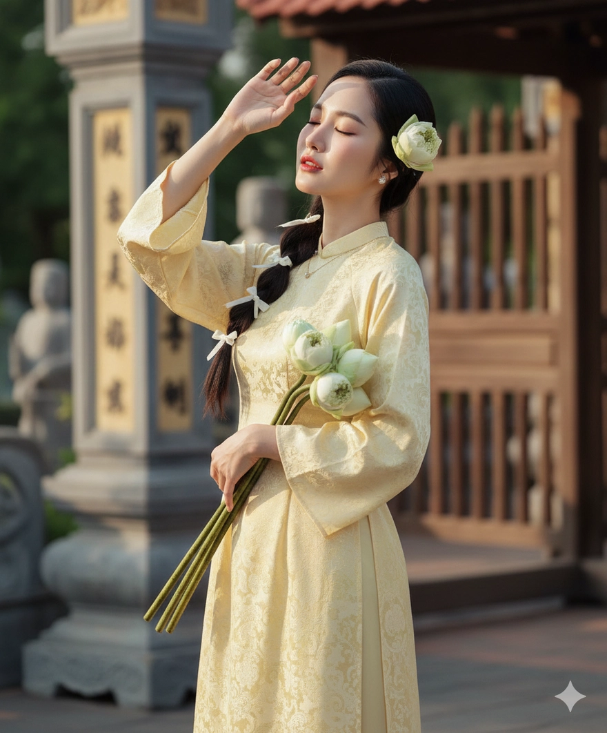 Tạo ảnh áo dài tết cực xinh với Gemini AI (Phần 2)