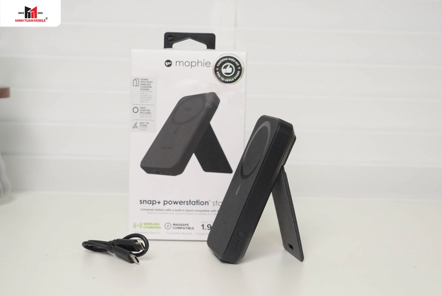 Review Mophie Snap+ 10.000mAh: Sạc MagSafe có chân đế cực độc