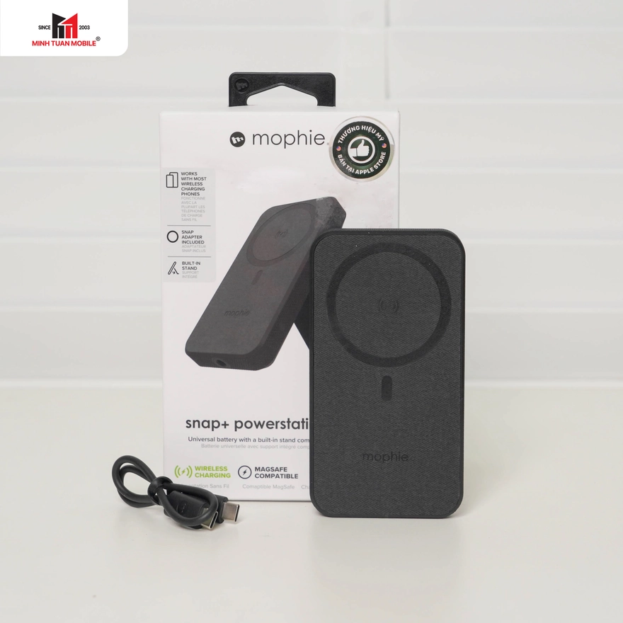 Review Mophie Snap+ 10.000mAh: Sạc MagSafe có chân đế cực độc