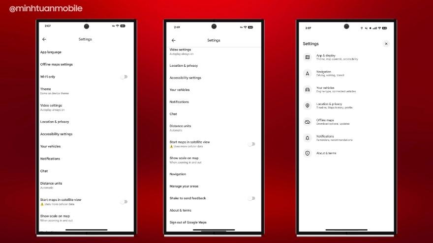 Google đại tu giao diện cho Google Maps trên Android