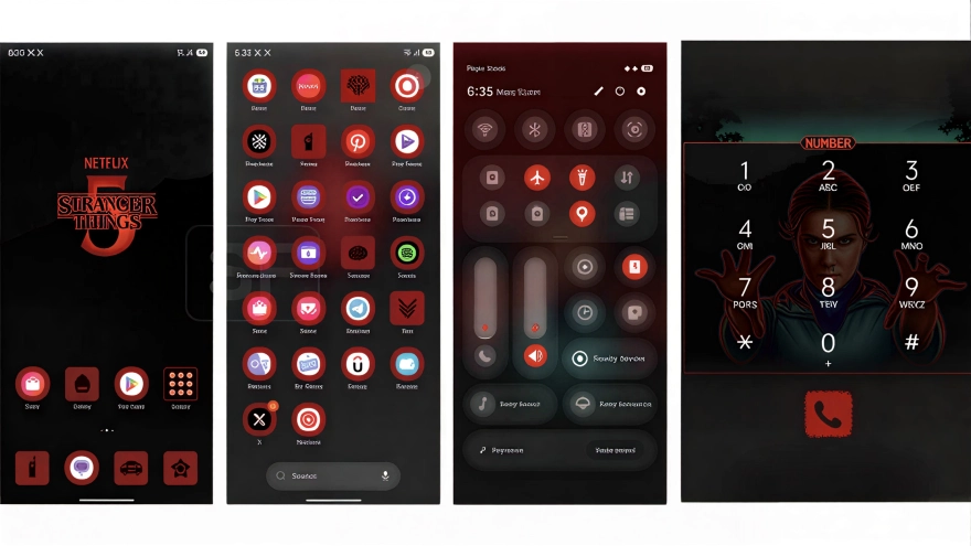 chủ đề stranger things độc quyền cho galaxy