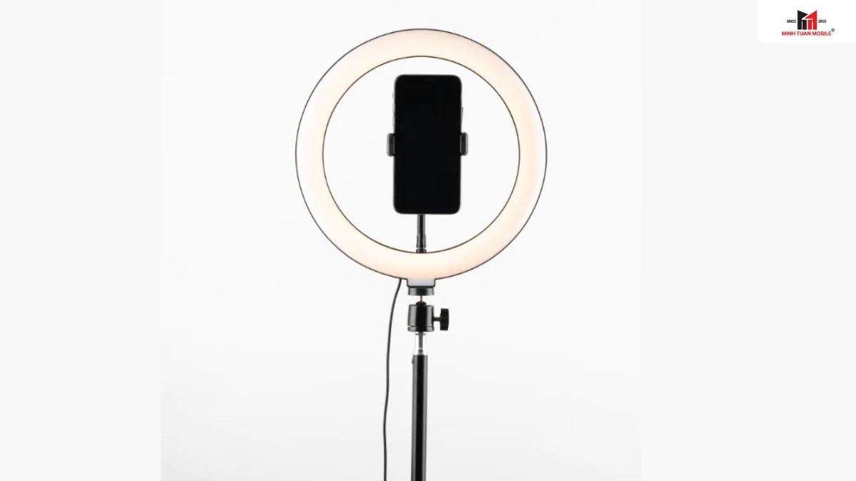 Giá đỡ điện thoại kiêm đèn