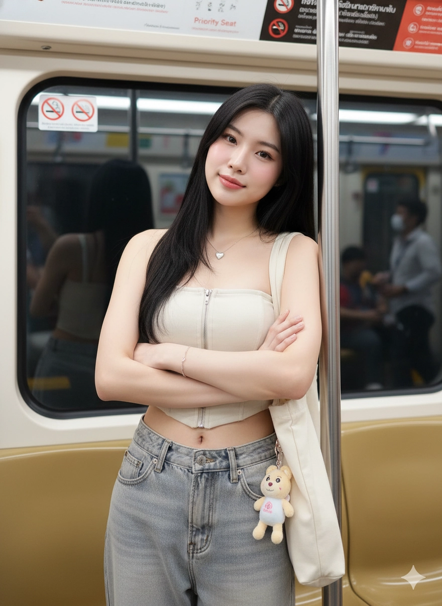 Câu lệnh Gemini tạo ảnh check-in tàu điện Metro cực ngầu