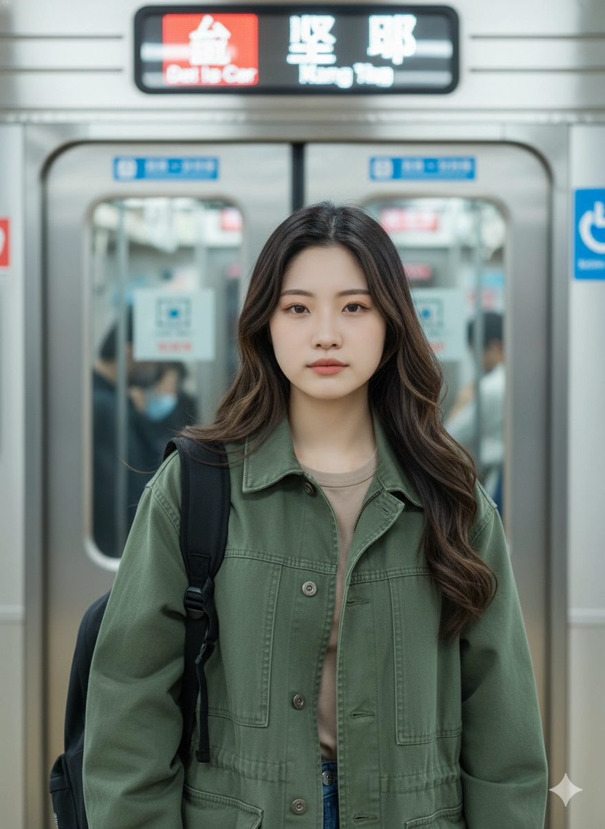 Câu lệnh Gemini tạo ảnh check-in tàu điện Metro cực ngầu