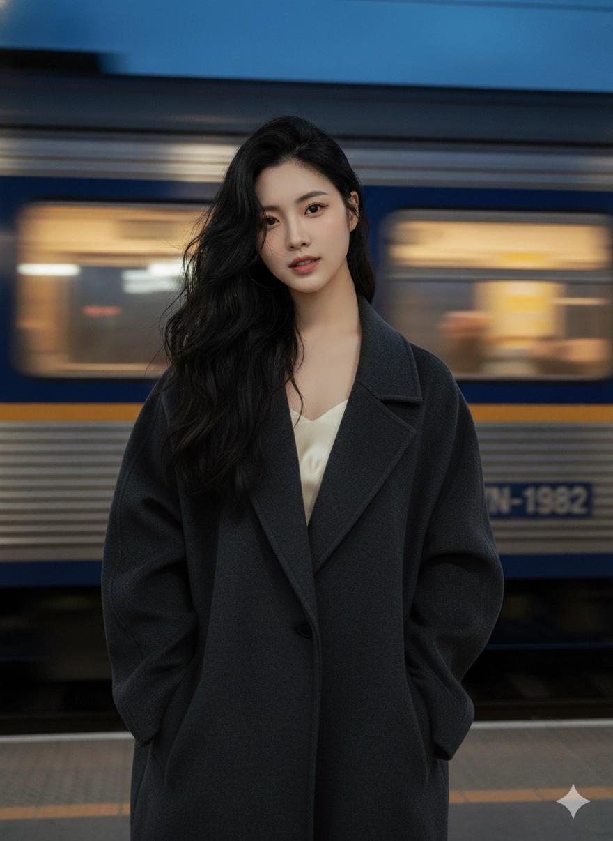 Câu lệnh Gemini tạo ảnh check-in tàu điện Metro cực ngầu