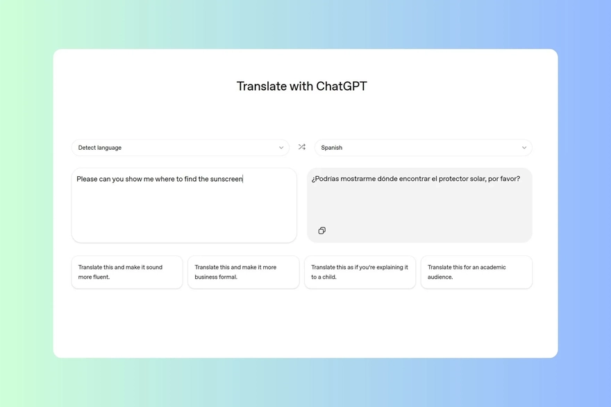 ChatGPT Translate ra mắt, tranh ngôi Google Translate