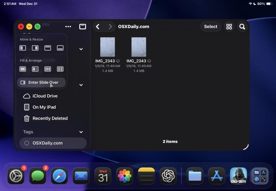 Cách sử dụng Chế độ Cửa sổ cho Ứng dụng trên iPadOS 26