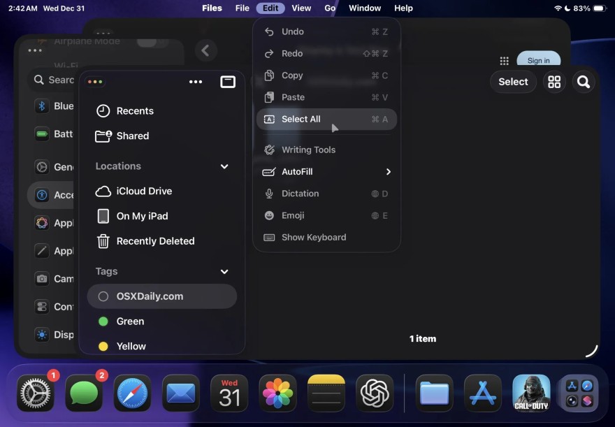 Cách sử dụng Chế độ Cửa sổ cho Ứng dụng trên iPadOS 26