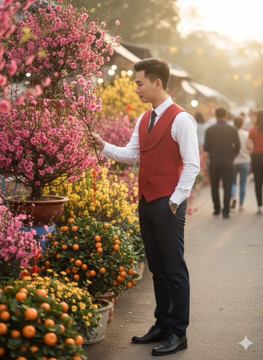 Hóa thân thành nam thần đi chợ Tết chỉ với một câu lệnh